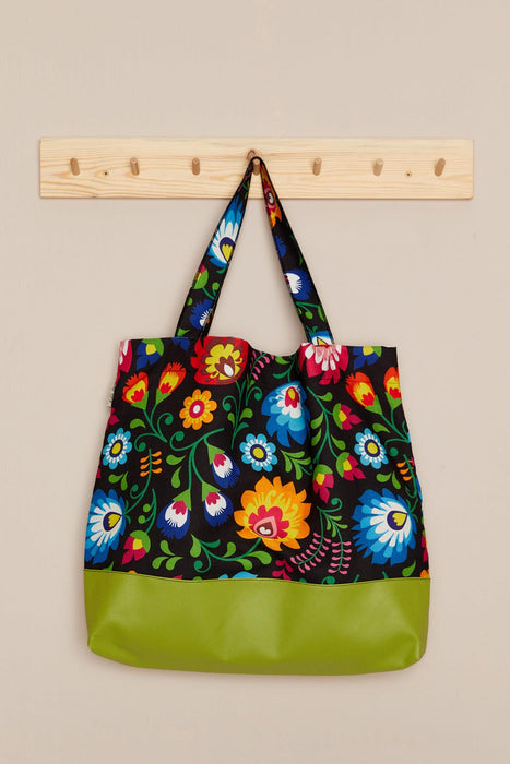 Denim Polyester Hand Shoulder Bag for Women Tote Bag Casual Daily Bag Patterned Fabric Large Capacity,C-1S