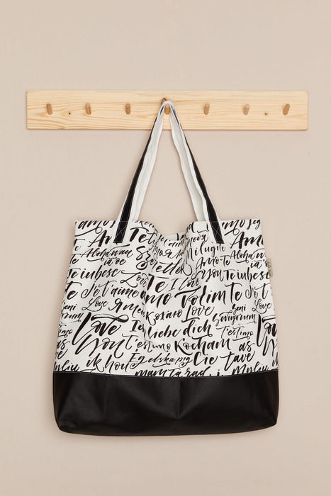 Denim Polyester Hand Shoulder Bag for Women Tote Bag Casual Daily Bag Patterned Fabric Large Capacity,C-1S