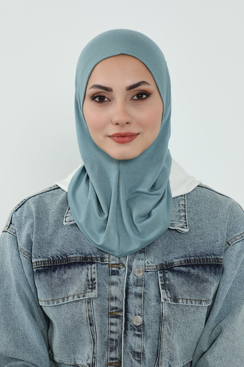 Detachable Visor Cotton Turban for Women Strech Head Wrap Combed Cotton Stylish One-Size Cap,B-82