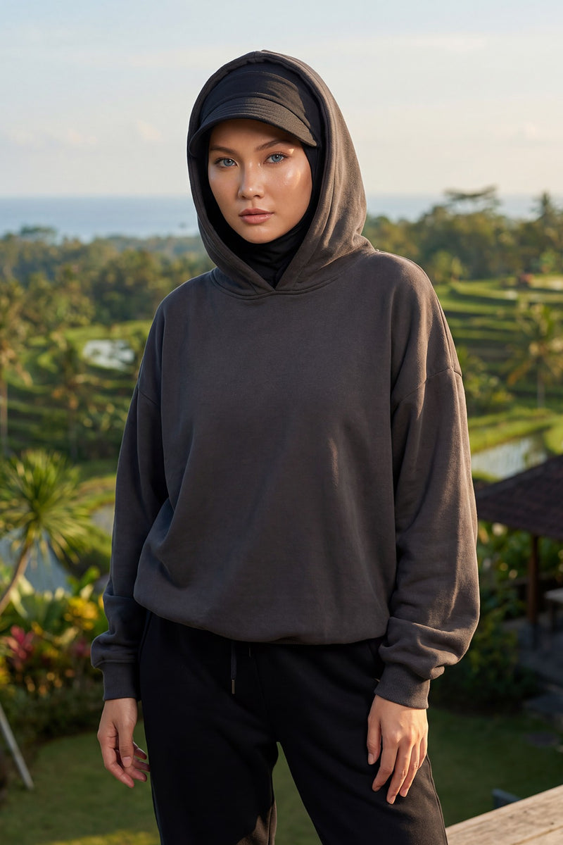 Detachable Visor Cotton Turban for Women Strech Head Wrap Combed Cotton Stylish One-Size Cap,B-82