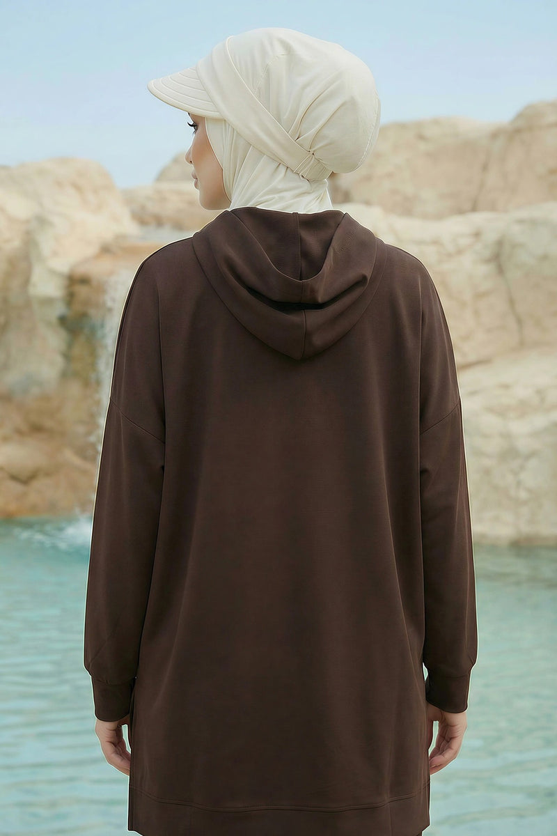 Detachable Visor Cotton Turban for Women Strech Head Wrap Combed Cotton Stylish One-Size Cap,B-82