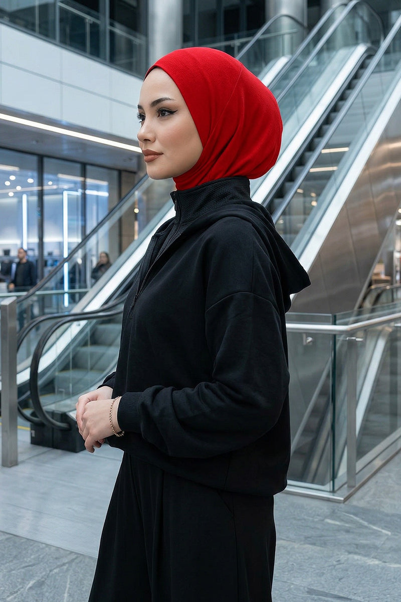 Detachable Visor Cotton Turban for Women Strech Head Wrap Combed Cotton Stylish One-Size Cap,B-82