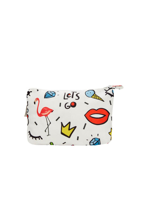 Digital Printed Fabric Tiny Handbag Vanity Bag Toiletry Bag for Women,CMK-5S