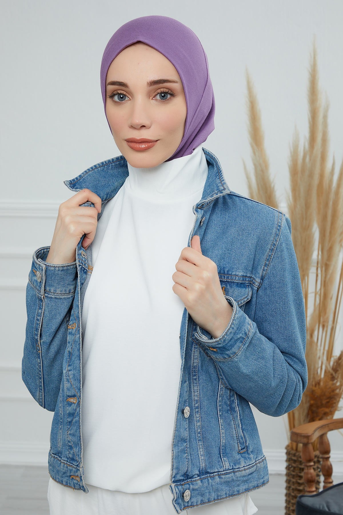 Easy Wear Instant Turban Bonnet for Women, Practical Inner Turban Cap, Quick Wear Instant Hijab Bonnet, Ready Hijab Head Wrap Under Cap,TB-5 Purple 2