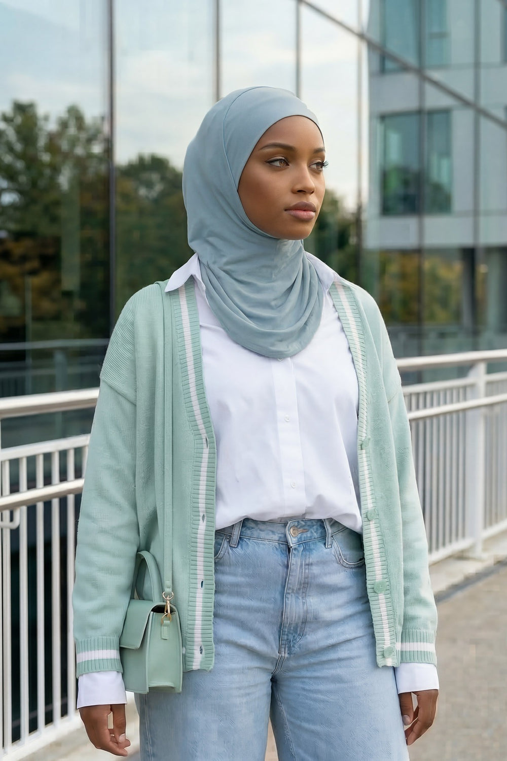 Easy Wear Instant Turban Bonnet for Women, Practical Inner Turban Cap, Quick Wear Instant Hijab Bonnet, Ready Hijab Head Wrap Under Cap,TB-5 Dark Mint