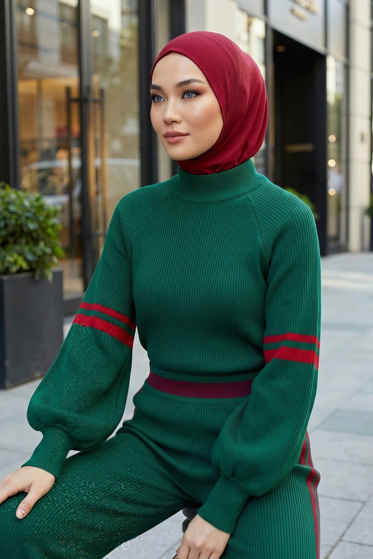 Easy Wear Instant Turban Bonnet for Women, Practical Inner Turban Cap, Quick Wear Instant Hijab Bonnet, Ready Hijab Head Wrap Under Cap,TB-5 Maroon