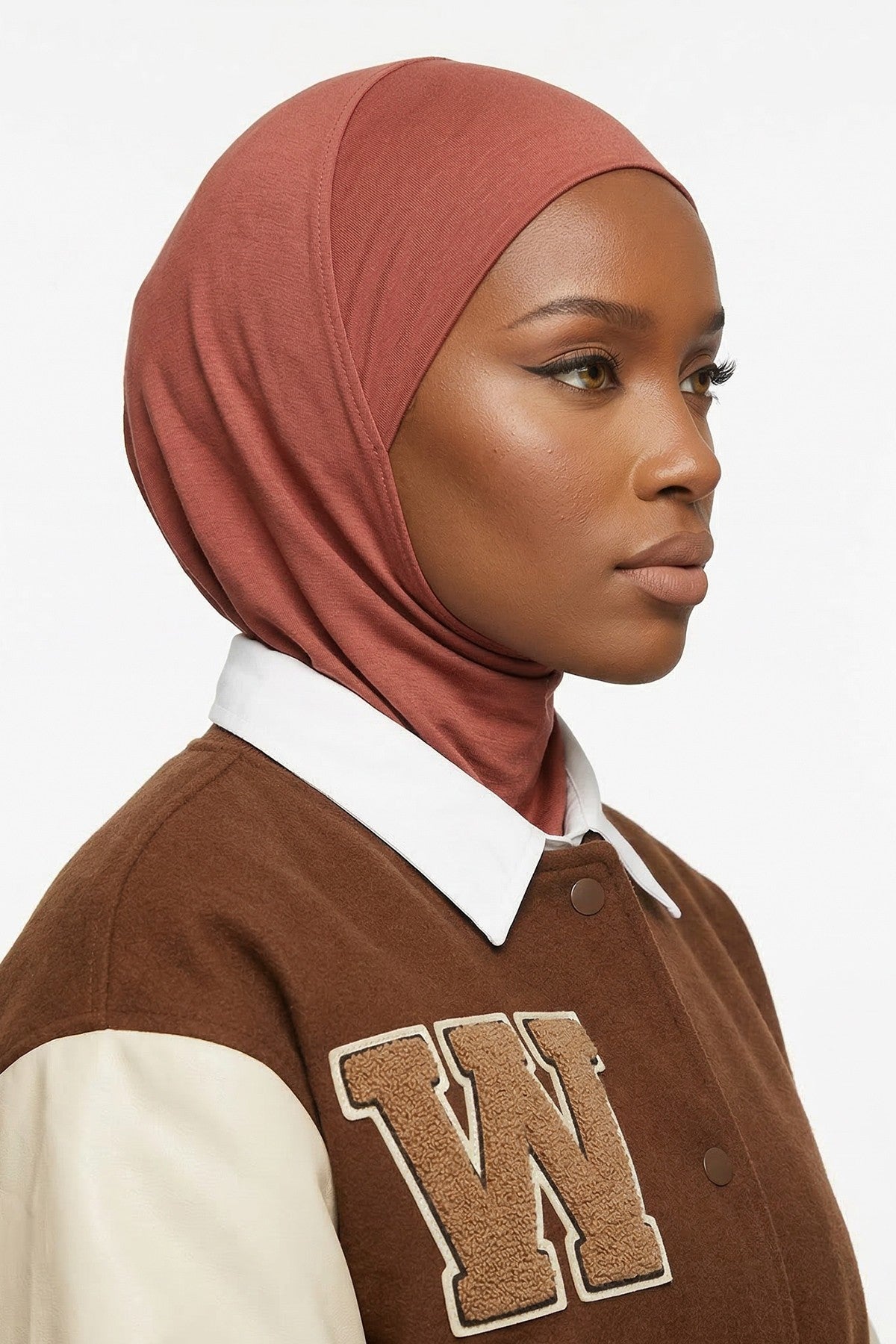 Easy Wear Instant Turban Bonnet for Women, Practical Inner Turban Cap, Quick Wear Instant Hijab Bonnet, Ready Hijab Head Wrap Under Cap,TB-5 Cinnamon