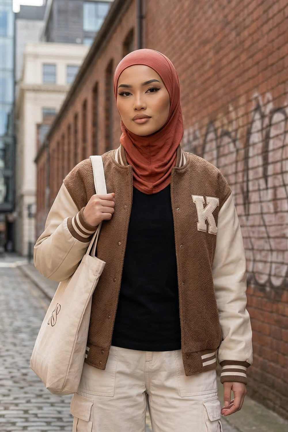 Easy Wear Instant Turban Bonnet for Women, Practical Inner Turban Cap, Quick Wear Instant Hijab Bonnet, Ready Hijab Head Wrap Under Cap,TB-5 Cinnamon