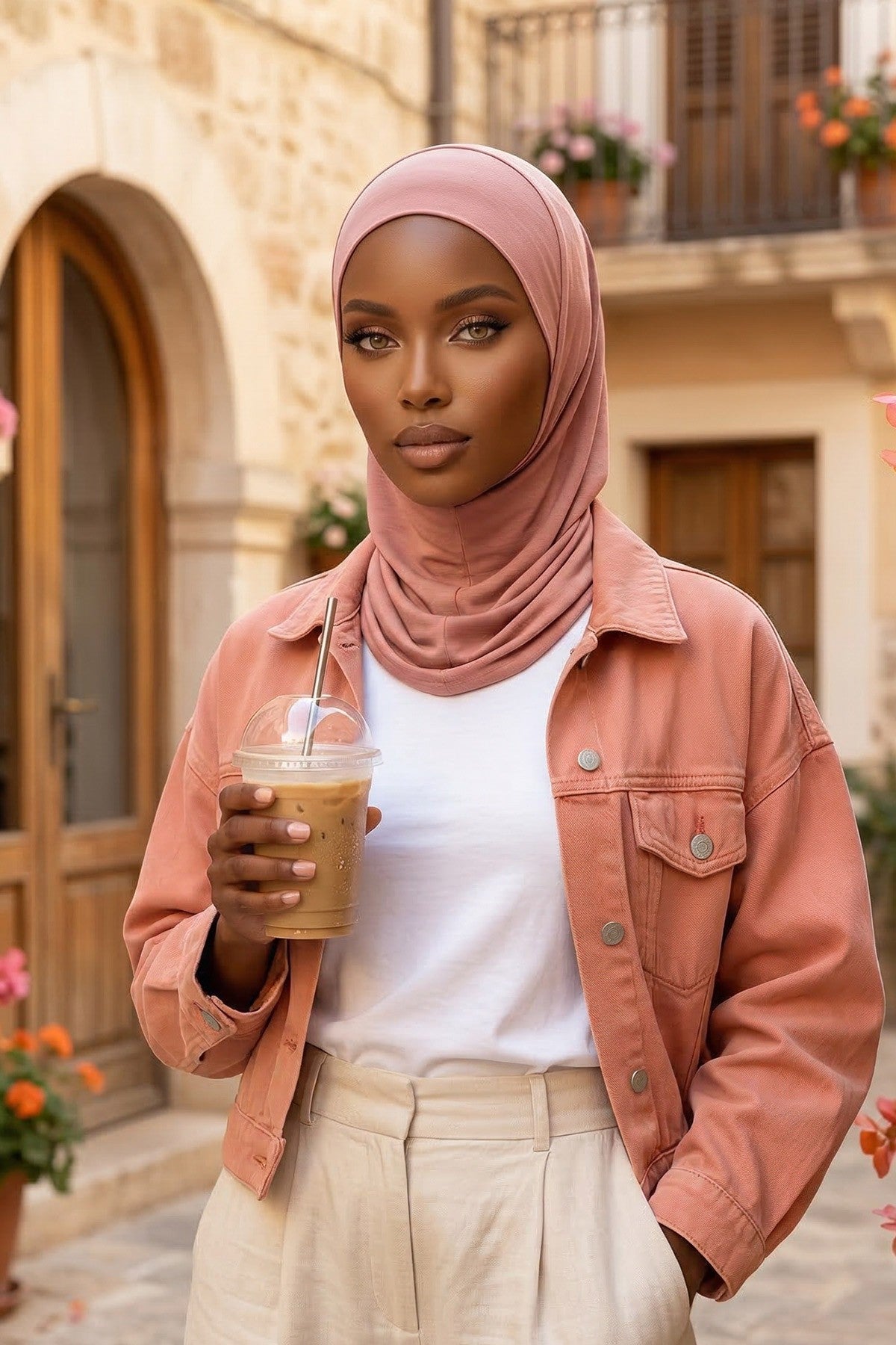 Easy Wear Instant Turban Bonnet for Women, Practical Inner Turban Cap, Quick Wear Instant Hijab Bonnet, Ready Hijab Head Wrap Under Cap,TB-5 Cappucino
