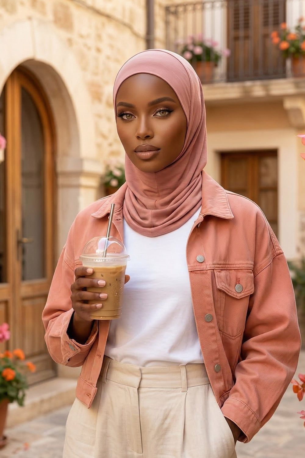 Easy Wear Instant Turban Bonnet for Women, Practical Inner Turban Cap, Quick Wear Instant Hijab Bonnet, Ready Hijab Head Wrap Under Cap,TB-5 Cappucino