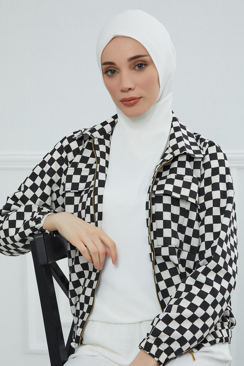 Easy Wear Instant Turban Bonnet for Women, Practical Inner Turban Cap, Quick Wear Instant Hijab Bonnet, Ready Hijab Head Wrap Under Cap,TB-5 Ivory