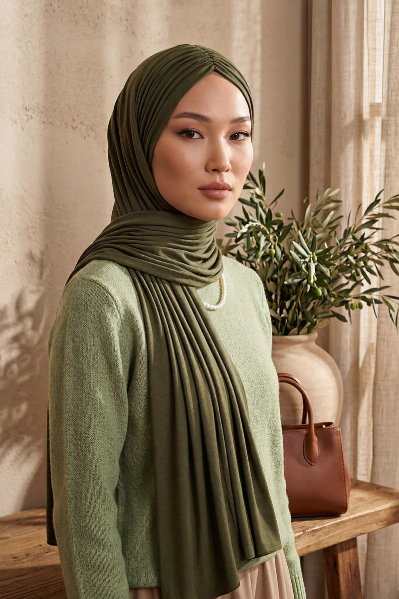 Effortless Instant Cotton Shawl for Women, Instant Cotton Lightweight Hijab Headscarf, Comfortable and Large Women Hijab Shawl,CPS-44