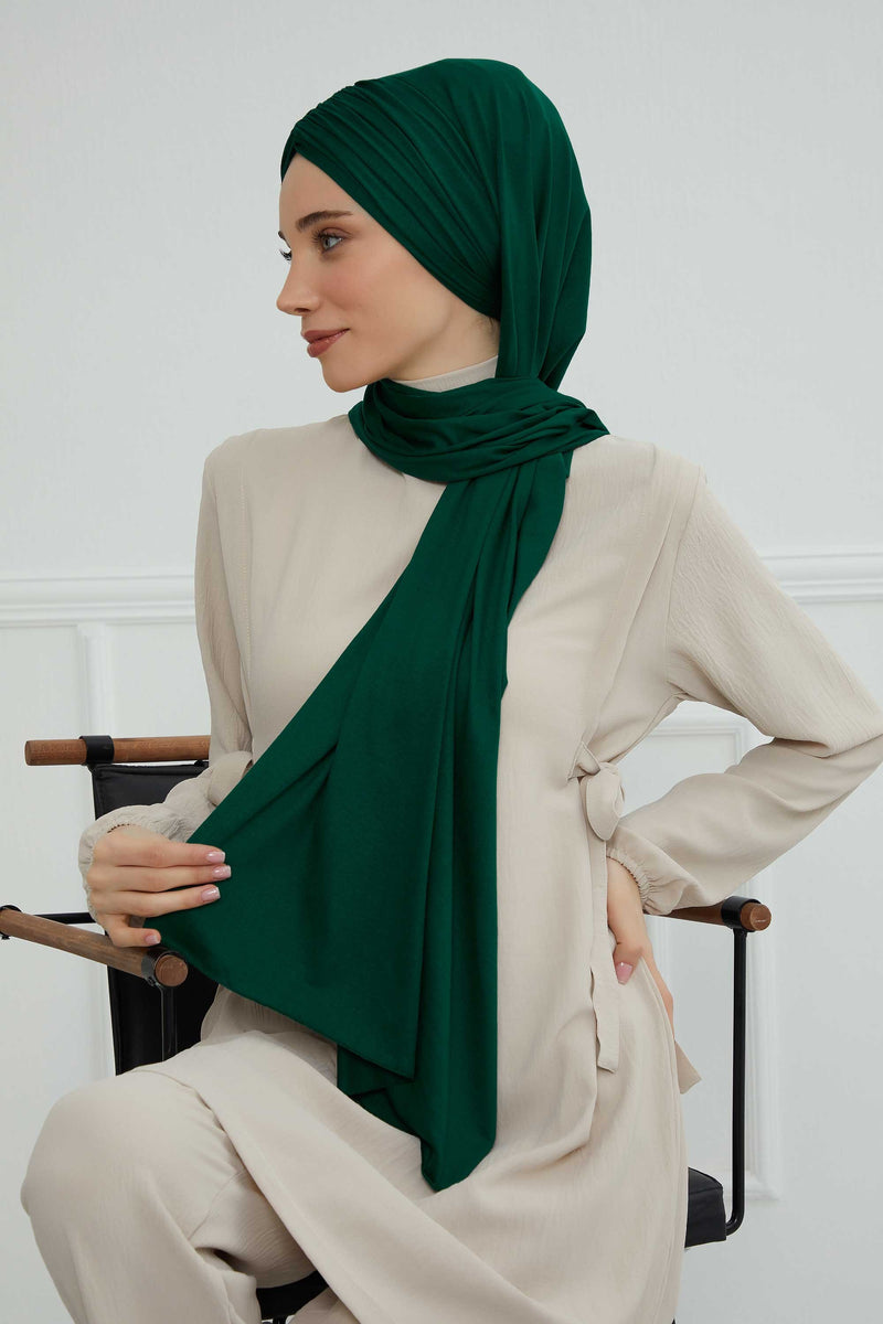Effortless Instant Cotton Shawl for Women, Instant Cotton Lightweight Hijab Headscarf, Comfortable and Large Women Hijab Shawl,CPS-44