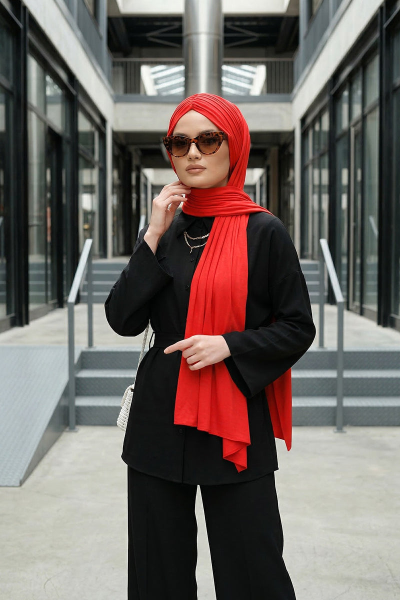 Effortless Instant Cotton Shawl for Women, Instant Cotton Lightweight Hijab Headscarf, Comfortable and Large Women Hijab Shawl,CPS-44