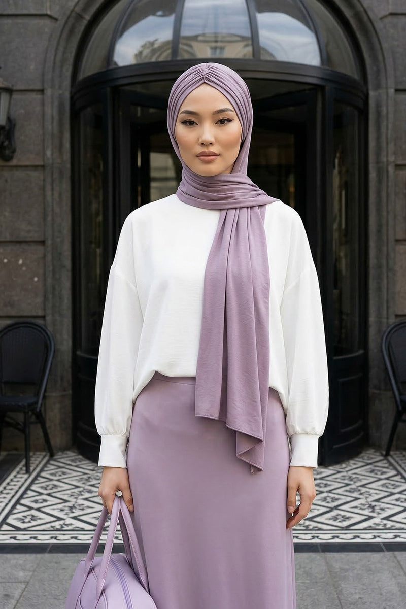 Effortless Instant Cotton Shawl for Women, Instant Cotton Lightweight Hijab Headscarf, Comfortable and Large Women Hijab Shawl,CPS-44