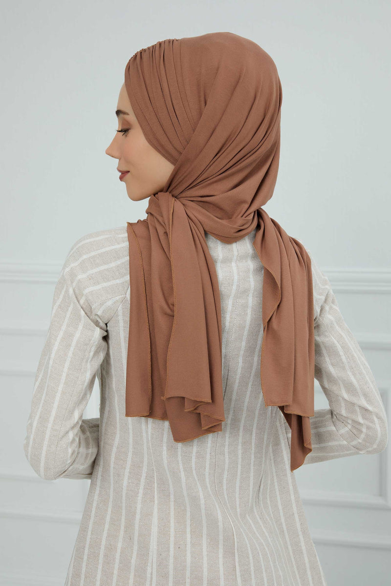 Effortless Instant Cotton Shawl for Women, Instant Cotton Lightweight Hijab Headscarf, Comfortable and Large Women Hijab Shawl,CPS-44