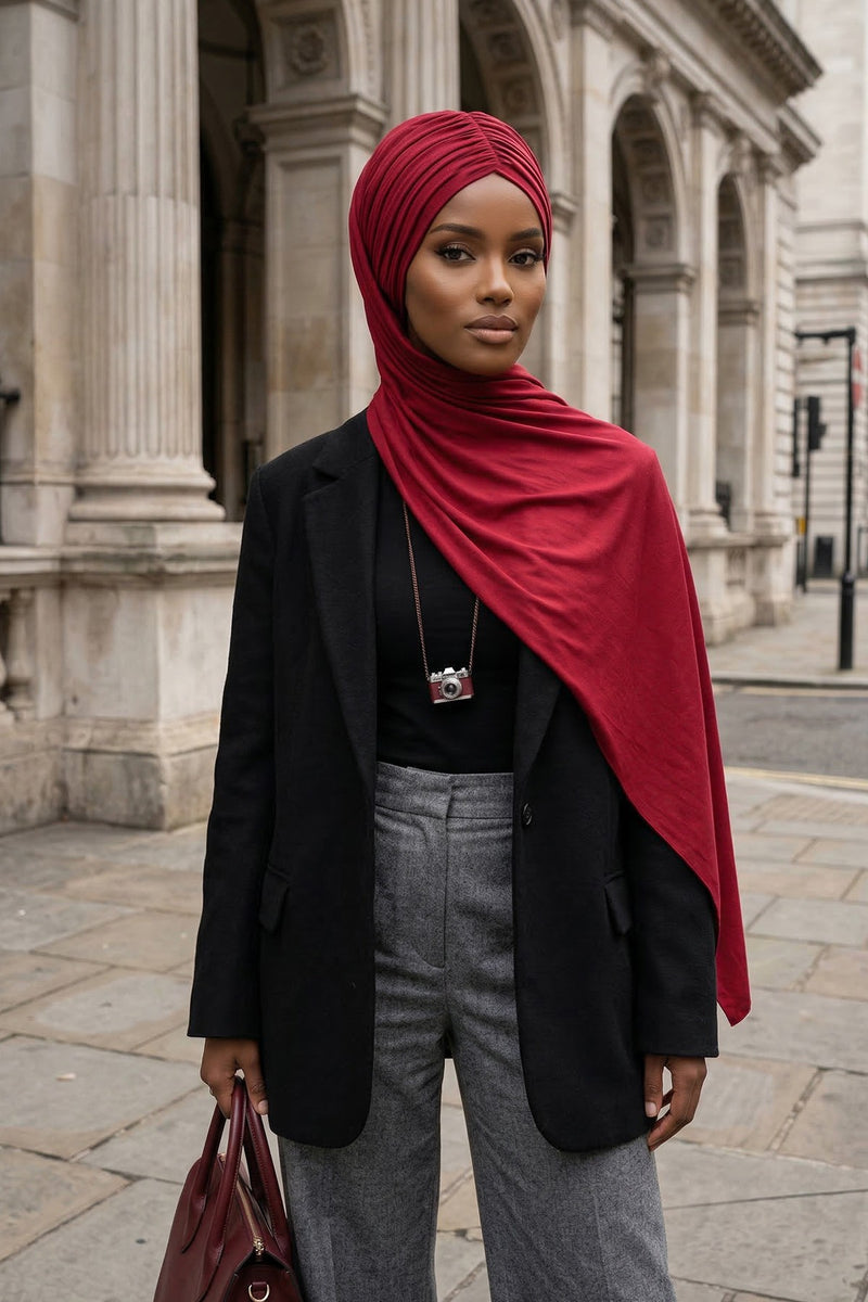 Effortless Instant Cotton Shawl for Women, Instant Cotton Lightweight Hijab Headscarf, Comfortable and Large Women Hijab Shawl,CPS-44