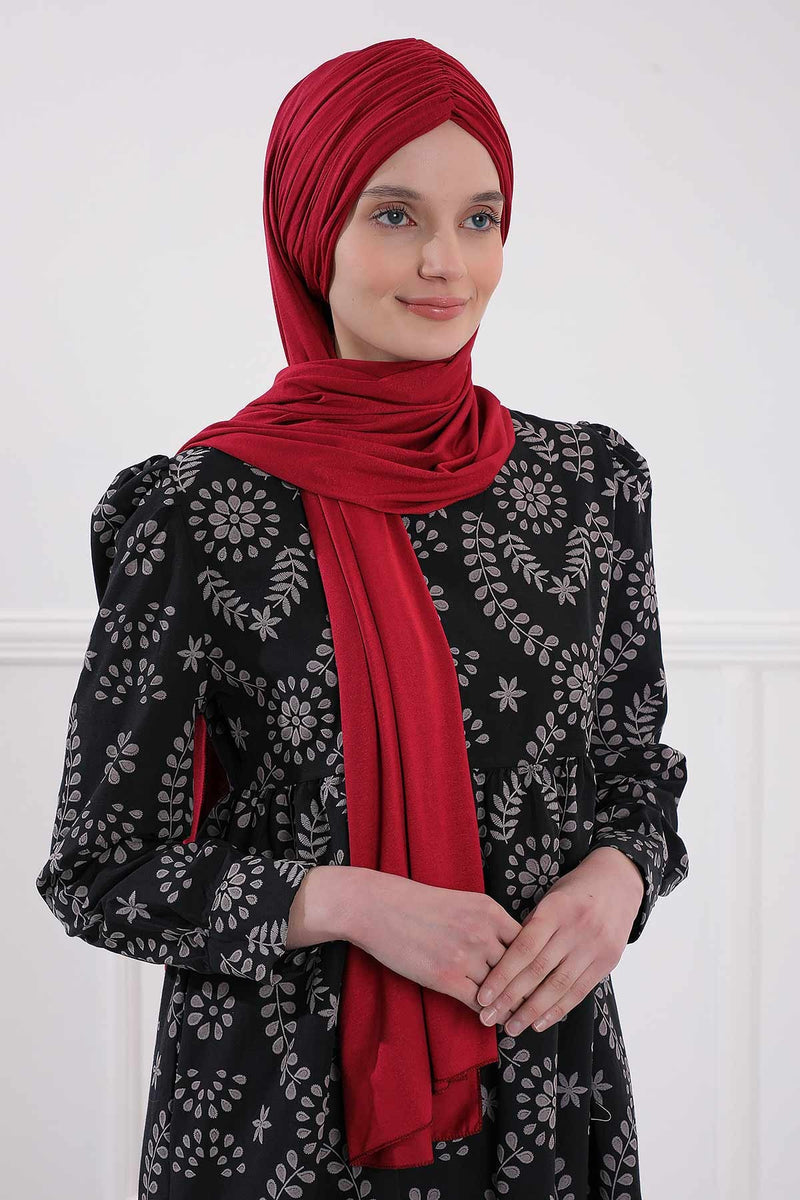 Effortless Instant Cotton Shawl for Women, Instant Cotton Lightweight Hijab Headscarf, Comfortable and Large Women Hijab Shawl,CPS-44