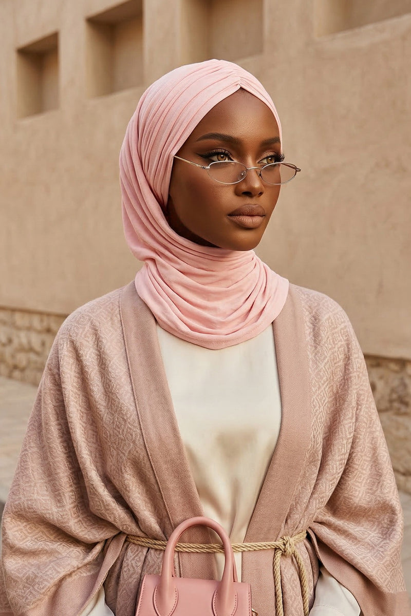 Effortless Instant Cotton Shawl for Women, Instant Cotton Lightweight Hijab Headscarf, Comfortable and Large Women Hijab Shawl,CPS-44
