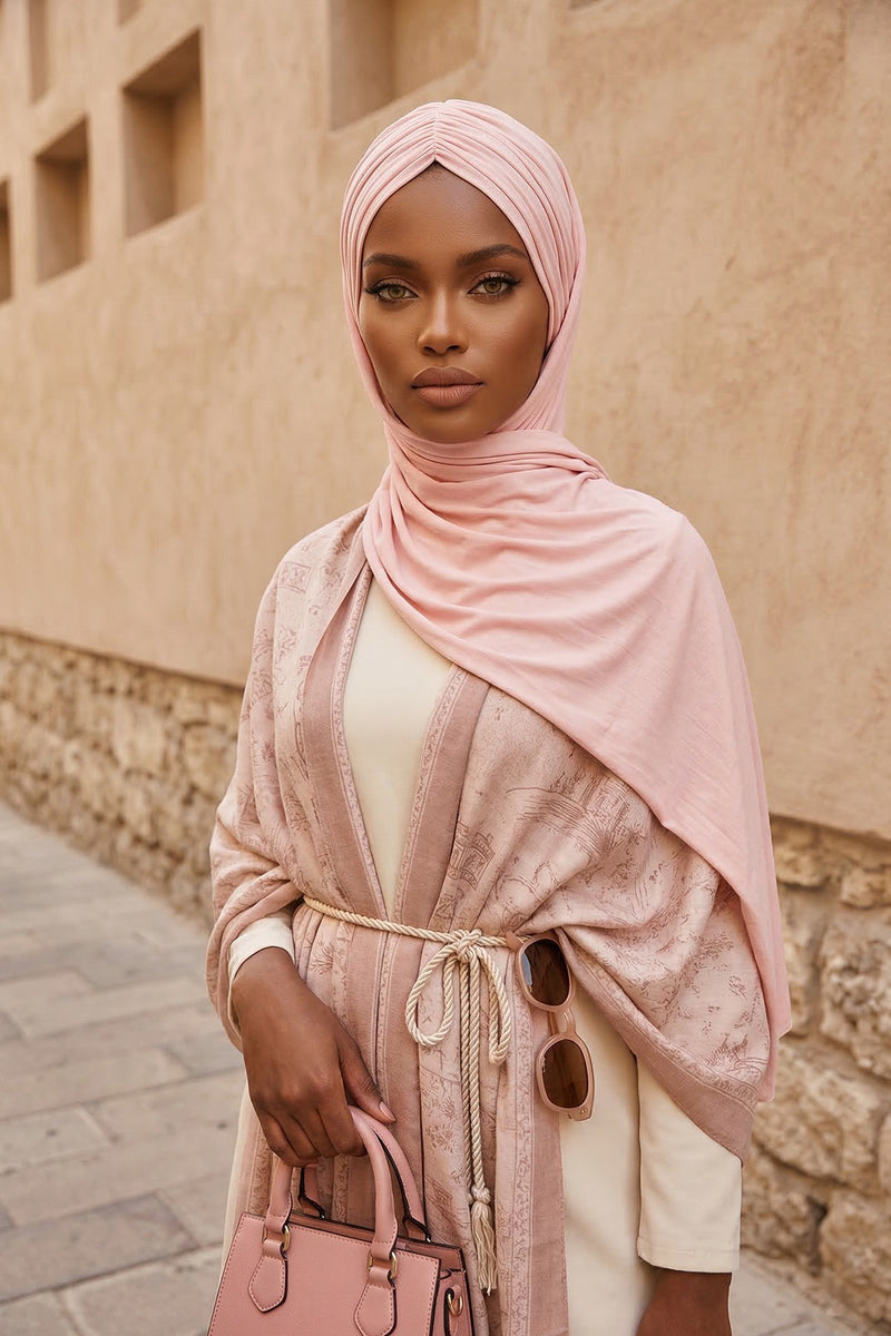 Effortless Instant Cotton Shawl for Women, Instant Cotton Lightweight Hijab Headscarf, Comfortable and Large Women Hijab Shawl,CPS-44