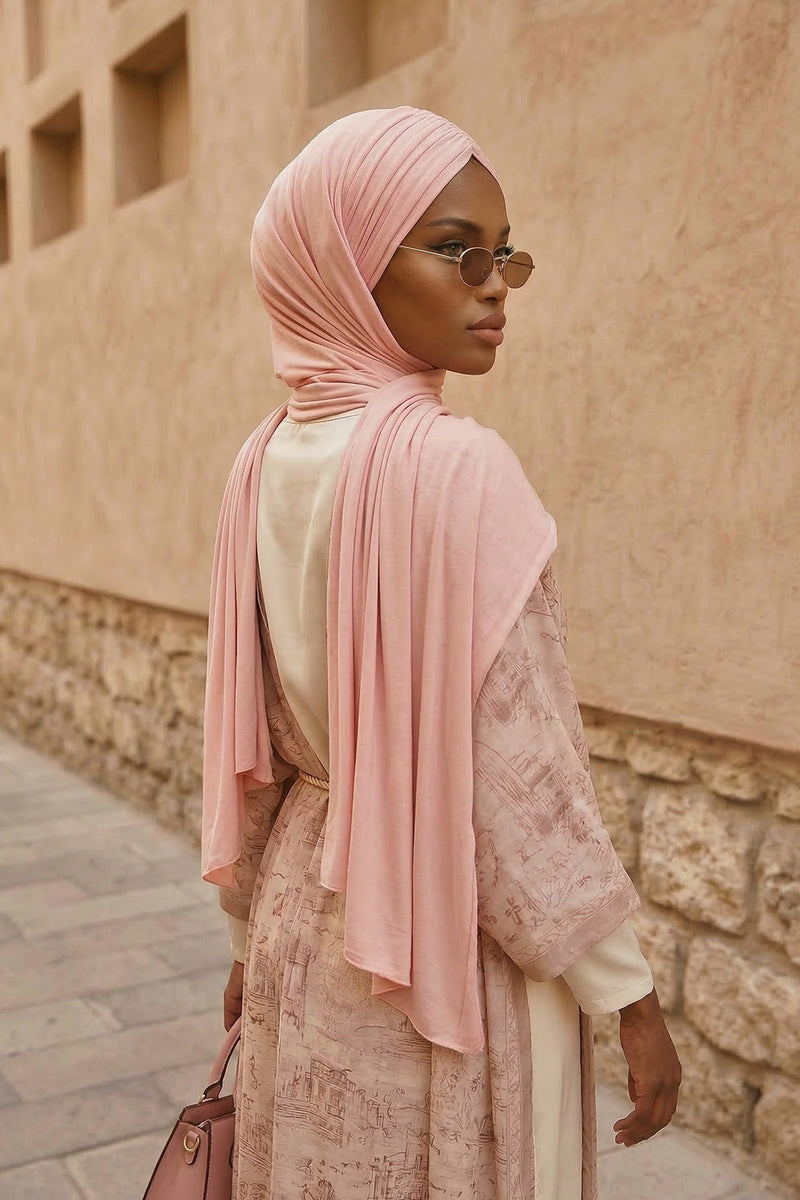 Effortless Instant Cotton Shawl for Women, Instant Cotton Lightweight Hijab Headscarf, Comfortable and Large Women Hijab Shawl,CPS-44