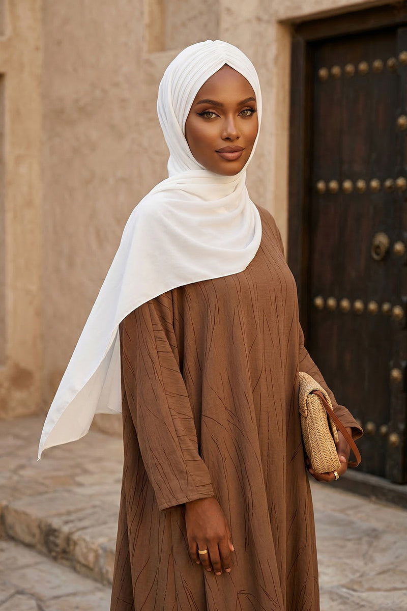 Effortless Instant Cotton Shawl for Women, Instant Cotton Lightweight Hijab Headscarf, Comfortable and Large Women Hijab Shawl,CPS-44
