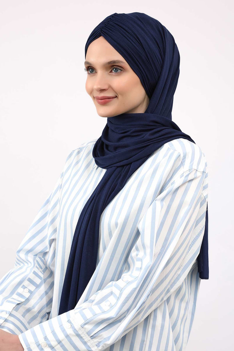 شال قطني فوري سهل الاستخدام للنساء، حجاب قطني خفيف الوزن، شال حجاب نسائي مريح وكبير، CPS-44
