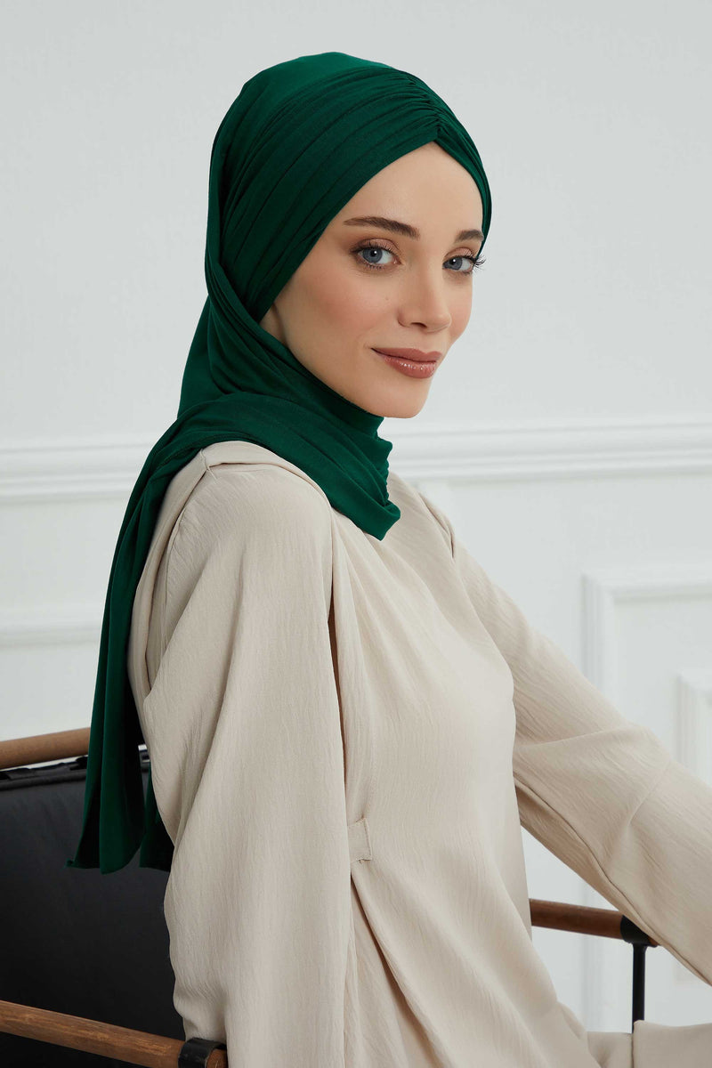 شال قطني فوري سهل الاستخدام للنساء، حجاب قطني خفيف الوزن، شال حجاب نسائي مريح وكبير، CPS-44
