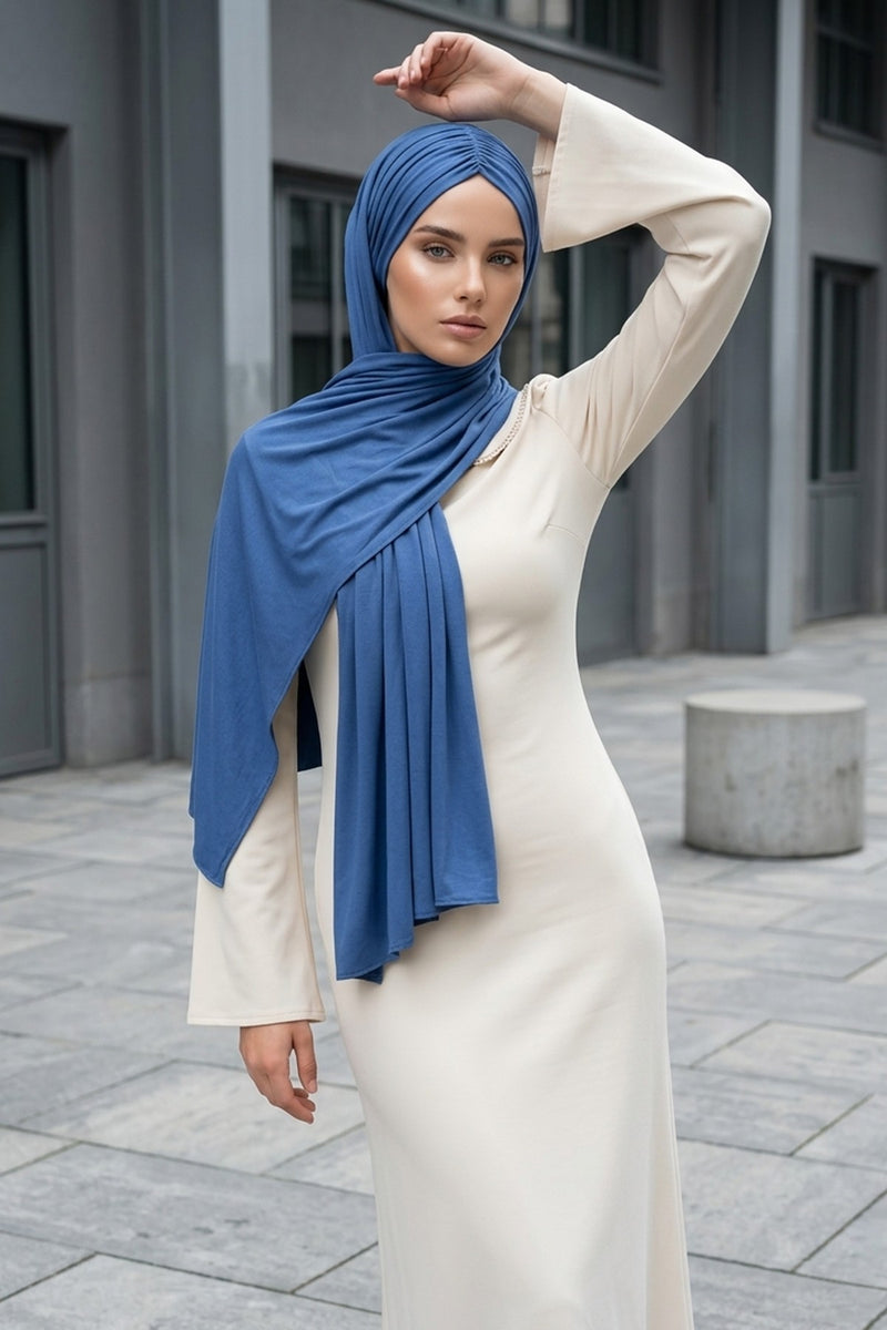 شال قطني فوري سهل الاستخدام للنساء، حجاب قطني خفيف الوزن، شال حجاب نسائي مريح وكبير، CPS-44