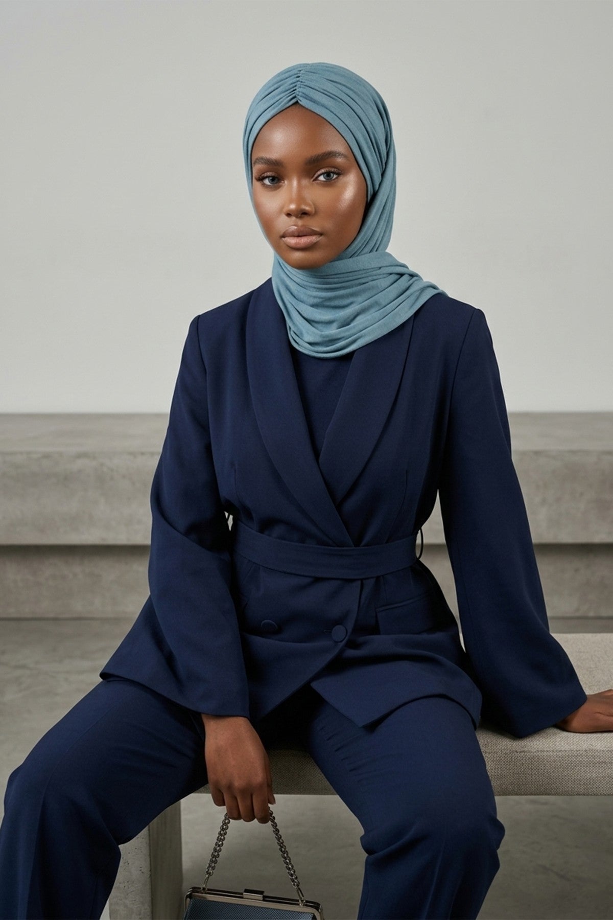 Effortless Instant Cotton Shawl for Women, Instant Cotton Lightweight Hijab Headscarf, Comfortable and Large Women Hijab Shawl,CPS-44 Dark Mint