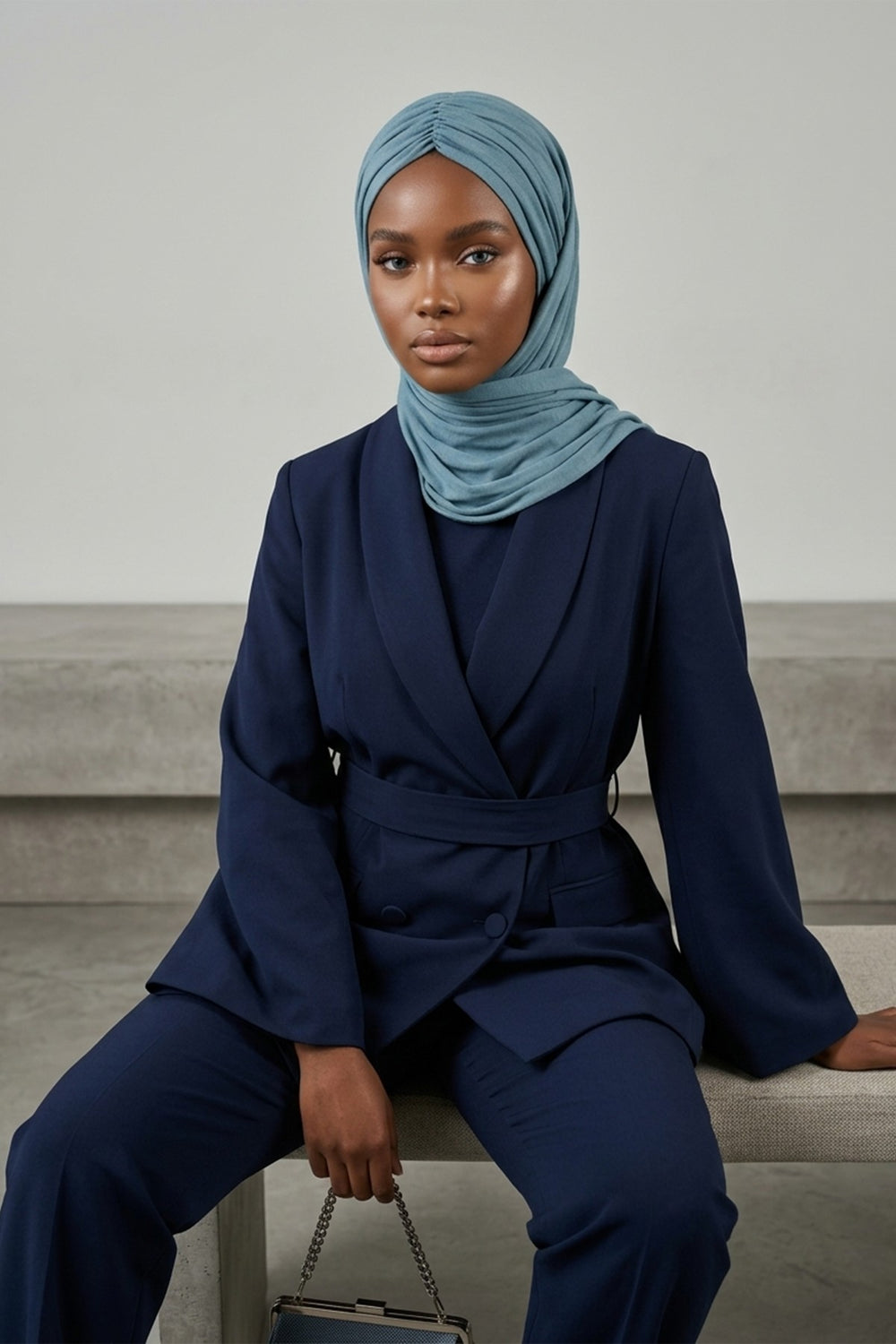 Effortless Instant Cotton Shawl for Women, Instant Cotton Lightweight Hijab Headscarf, Comfortable and Large Women Hijab Shawl,CPS-44 Dark Mint
