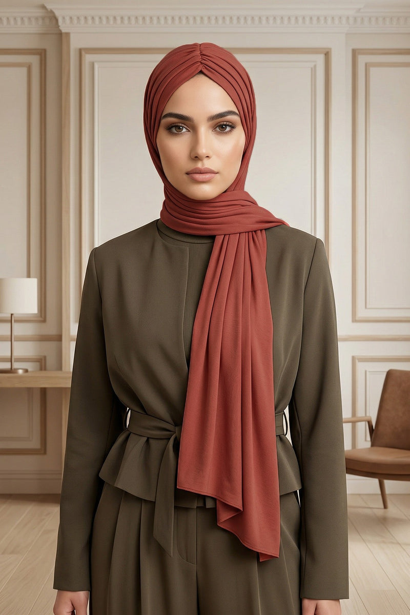 شال قطني فوري سهل الاستخدام للنساء، حجاب قطني خفيف الوزن، شال حجاب نسائي مريح وكبير، CPS-44