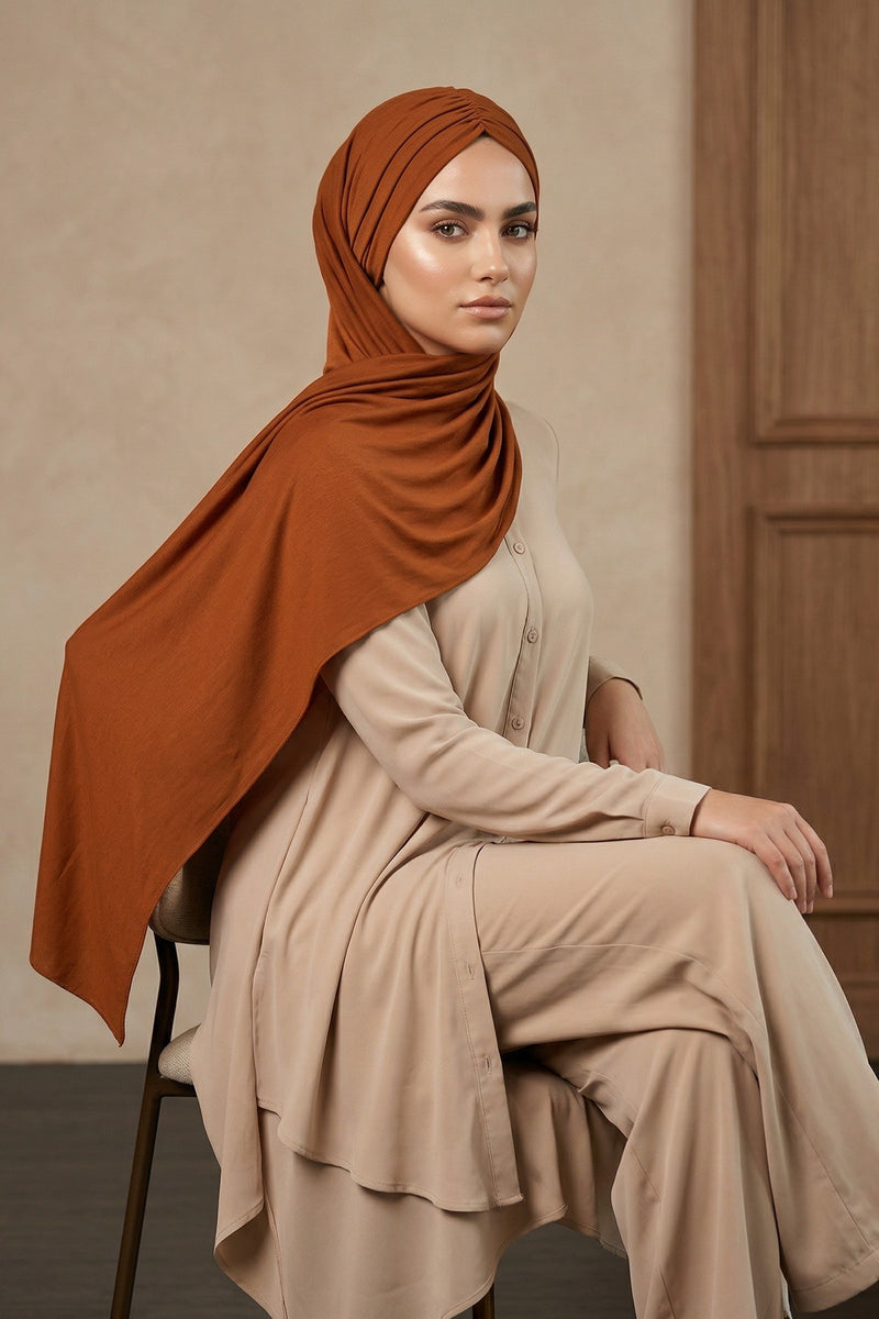 شال قطني فوري سهل الاستخدام للنساء، حجاب قطني خفيف الوزن، شال حجاب نسائي مريح وكبير، CPS-44
