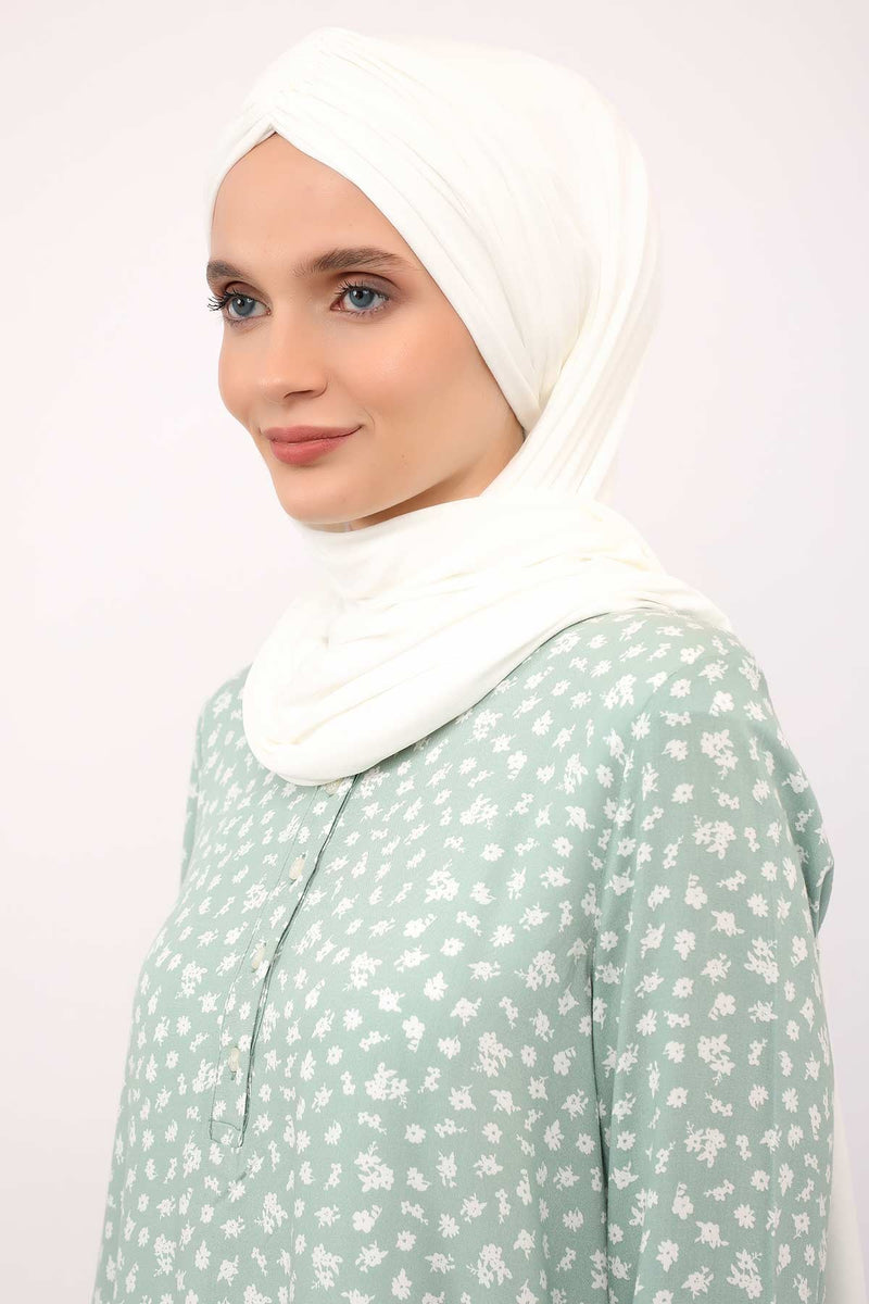 شال قطني فوري سهل الاستخدام للنساء، حجاب قطني خفيف الوزن، شال حجاب نسائي مريح وكبير، CPS-44