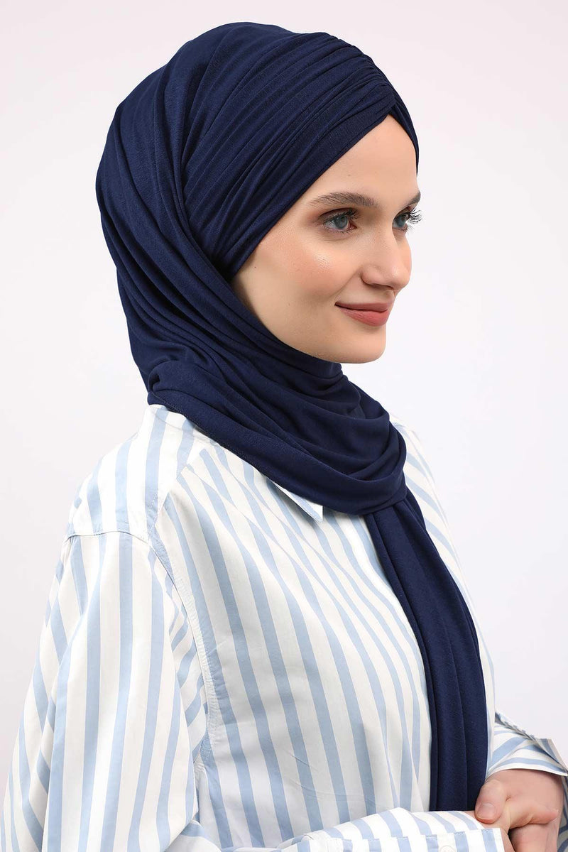 Effortless Instant Cotton Shawl for Women, Instant Cotton Lightweight Hijab Headscarf, Comfortable and Large Women Hijab Shawl,CPS-44