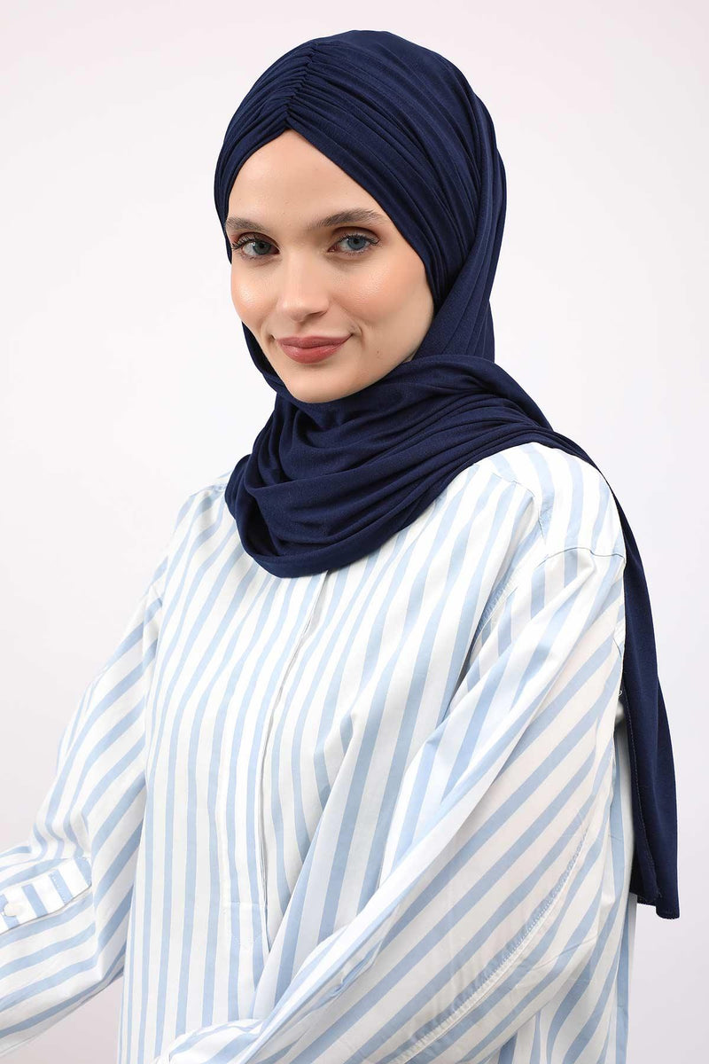 Effortless Instant Cotton Shawl for Women, Instant Cotton Lightweight Hijab Headscarf, Comfortable and Large Women Hijab Shawl,CPS-44