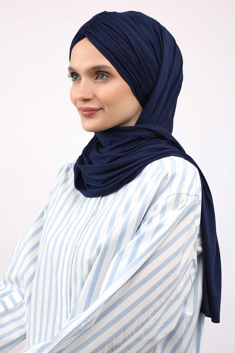 Effortless Instant Cotton Shawl for Women, Instant Cotton Lightweight Hijab Headscarf, Comfortable and Large Women Hijab Shawl,CPS-44