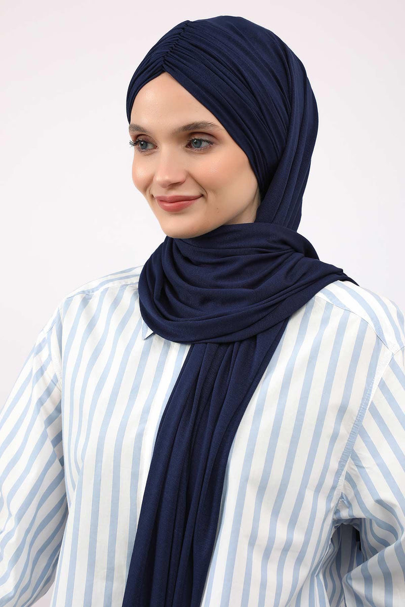 Effortless Instant Cotton Shawl for Women, Instant Cotton Lightweight Hijab Headscarf, Comfortable and Large Women Hijab Shawl,CPS-44