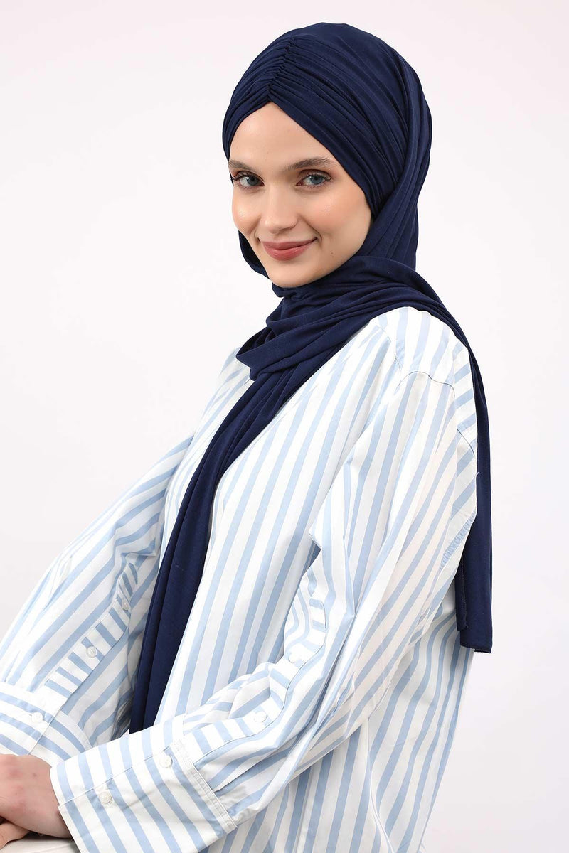 Effortless Instant Cotton Shawl for Women, Instant Cotton Lightweight Hijab Headscarf, Comfortable and Large Women Hijab Shawl,CPS-44