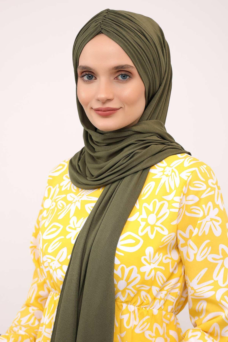 Effortless Instant Cotton Shawl for Women, Instant Cotton Lightweight Hijab Headscarf, Comfortable and Large Women Hijab Shawl,CPS-44