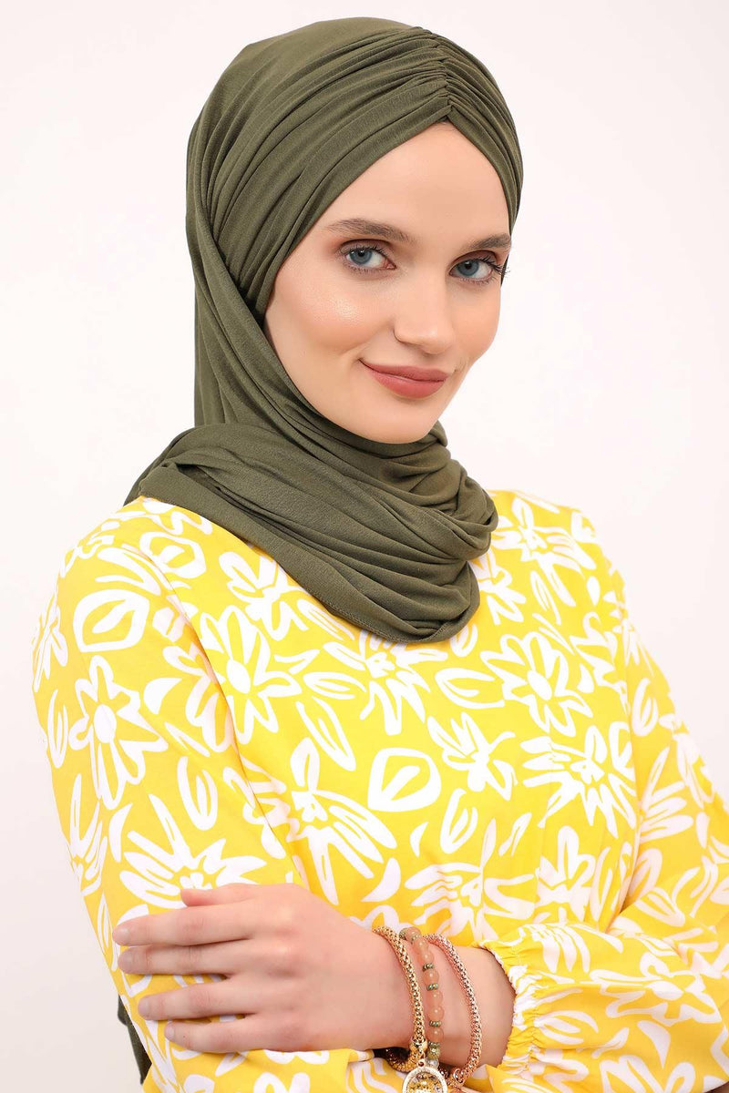 Effortless Instant Cotton Shawl for Women, Instant Cotton Lightweight Hijab Headscarf, Comfortable and Large Women Hijab Shawl,CPS-44