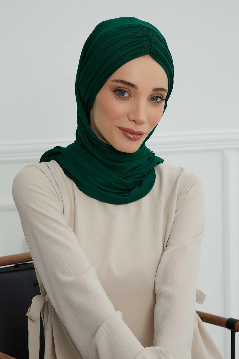 Effortless Instant Cotton Shawl for Women, Instant Cotton Lightweight Hijab Headscarf, Comfortable and Large Women Hijab Shawl,CPS-44