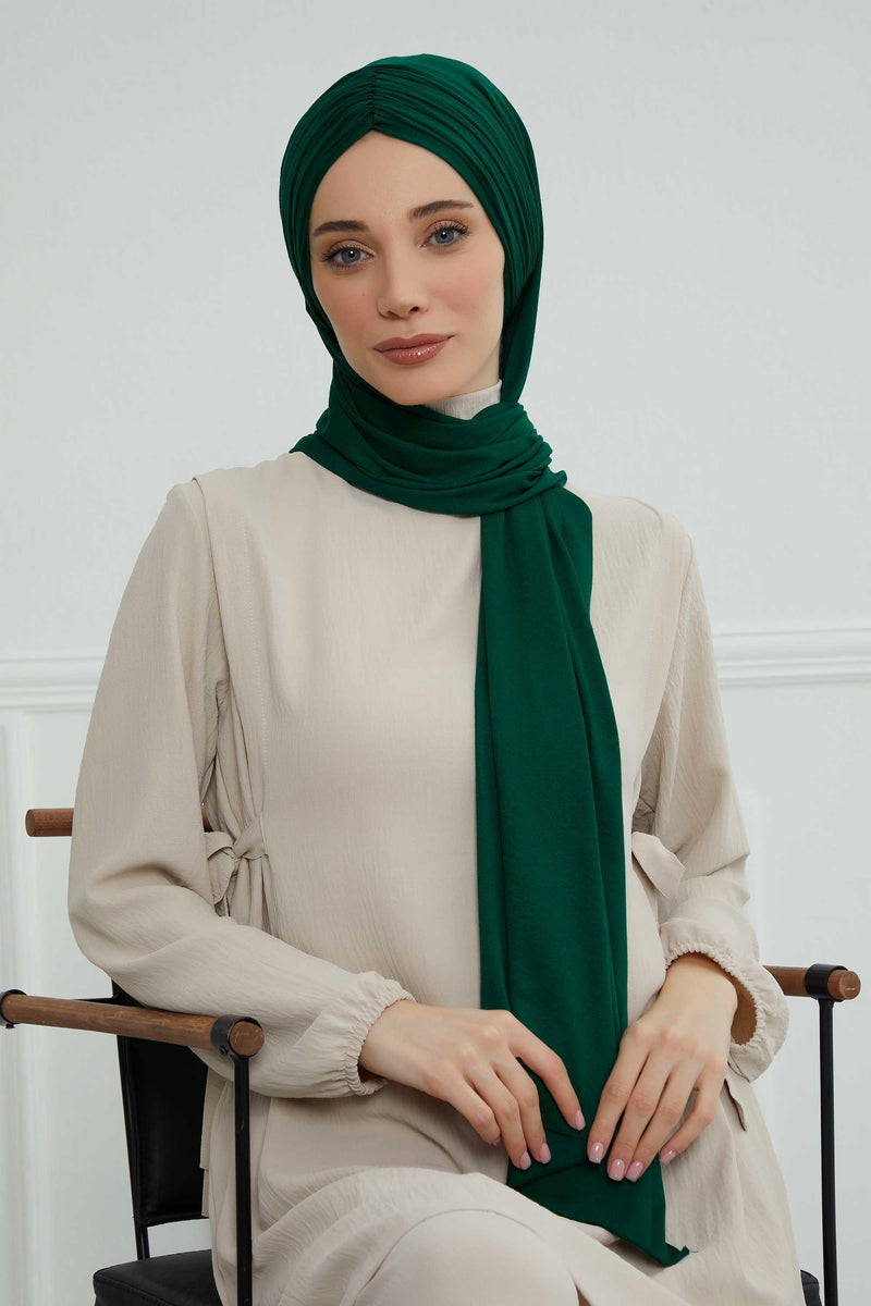 Effortless Instant Cotton Shawl for Women, Instant Cotton Lightweight Hijab Headscarf, Comfortable and Large Women Hijab Shawl,CPS-44