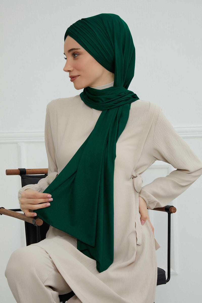 Effortless Instant Cotton Shawl for Women, Instant Cotton Lightweight Hijab Headscarf, Comfortable and Large Women Hijab Shawl,CPS-44