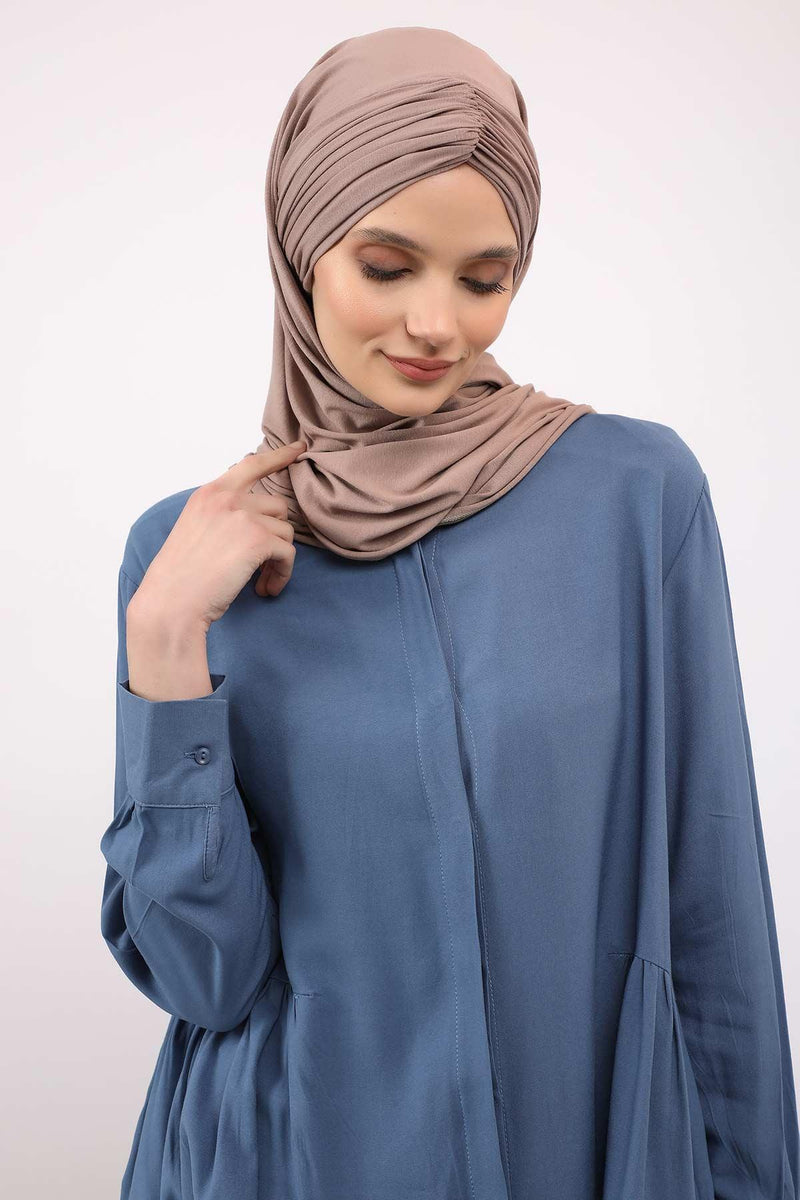 Effortless Instant Cotton Shawl for Women, Instant Cotton Lightweight Hijab Headscarf, Comfortable and Large Women Hijab Shawl,CPS-44