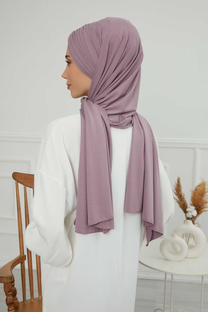 Effortless Instant Cotton Shawl for Women, Instant Cotton Lightweight Hijab Headscarf, Comfortable and Large Women Hijab Shawl,CPS-44