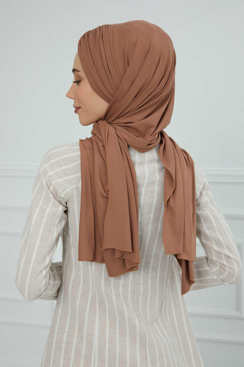 Effortless Instant Cotton Shawl for Women, Instant Cotton Lightweight Hijab Headscarf, Comfortable and Large Women Hijab Shawl,CPS-44