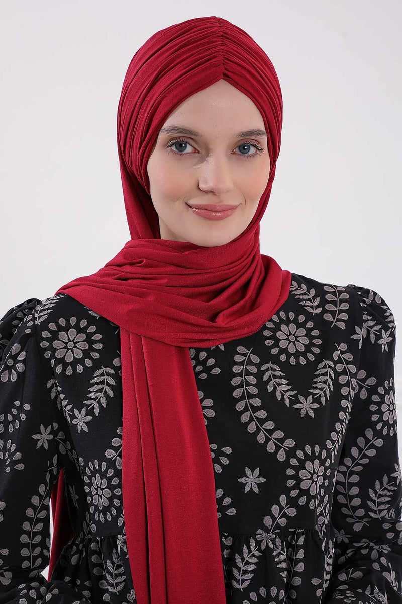 Effortless Instant Cotton Shawl for Women, Instant Cotton Lightweight Hijab Headscarf, Comfortable and Large Women Hijab Shawl,CPS-44