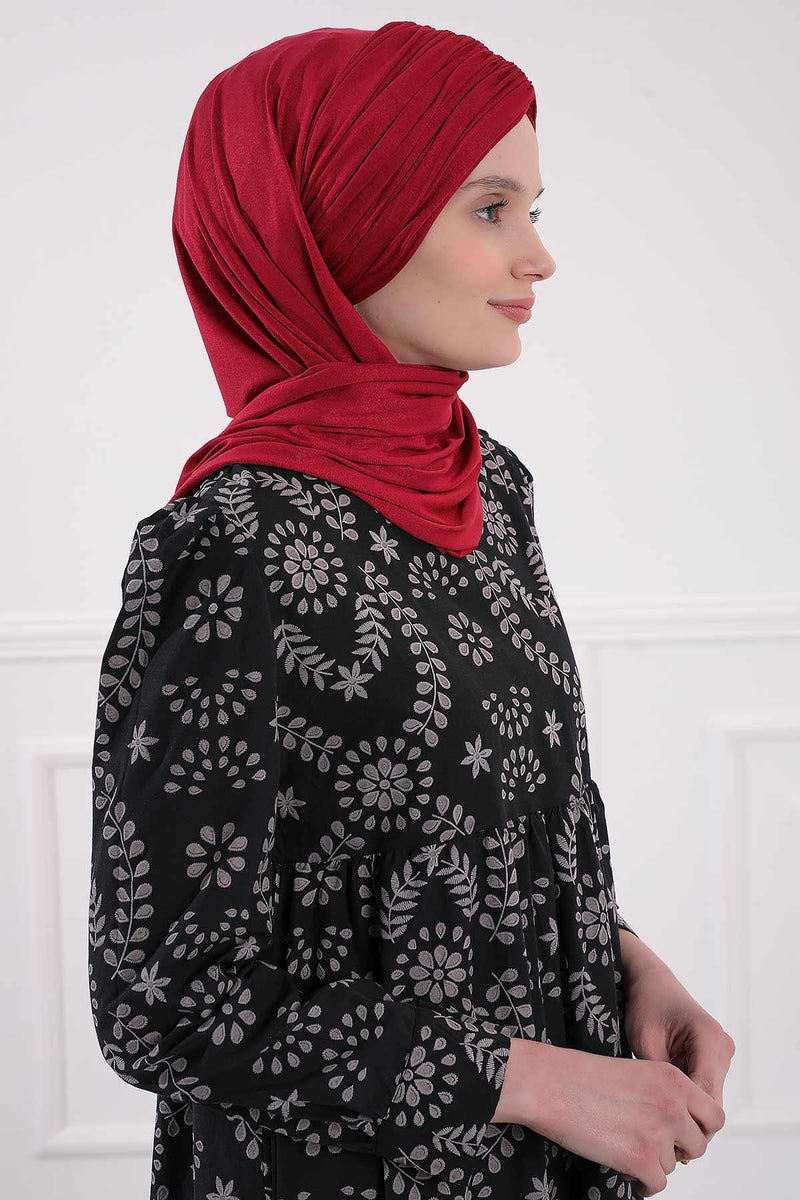 Effortless Instant Cotton Shawl for Women, Instant Cotton Lightweight Hijab Headscarf, Comfortable and Large Women Hijab Shawl,CPS-44