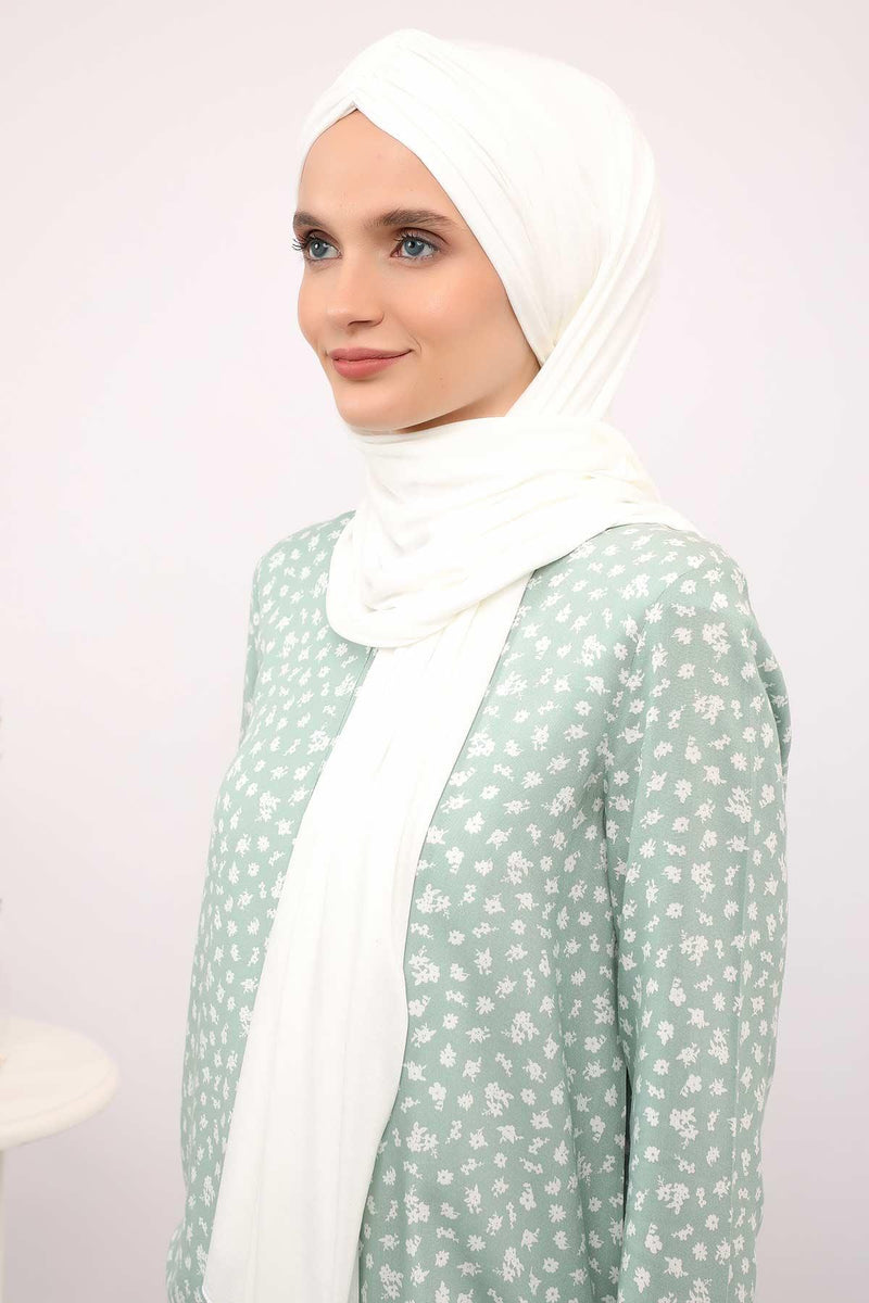 Effortless Instant Cotton Shawl for Women, Instant Cotton Lightweight Hijab Headscarf, Comfortable and Large Women Hijab Shawl,CPS-44